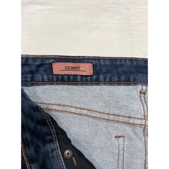 ABS Allen Schwartz Jeans Womens 28 Blue Skinny Stretch Dark Wash Denim - Picture 6 of 13